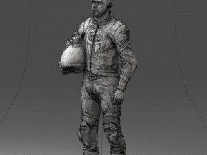 000145 Professional Motorcycle Racer 0709 Modello 3D