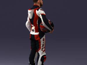 000145 Professional Motorcycle Racer 0709 3dp 3D Print Model