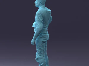 000145 Professional Motorcycle Racer 0709 3dp 3D Print Model
