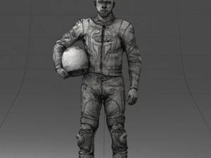 000145 Professional Motorcycle Racer 0709 3dp 3D Print Model