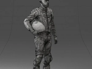 000145 Professional Motorcycle Racer 0709 3dp 3D Print Model
