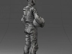 000145 Professional Motorcycle Racer 0709 3dp 3D Print Model