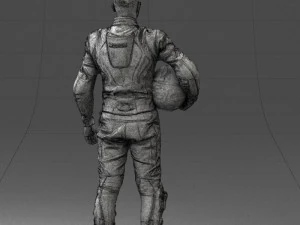 000145 Professional Motorcycle Racer 0709 3dp 3D Print Model