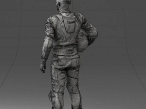 000145 Professional Motorcycle Racer 0709 3dp 3D Print Model