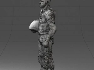000145 Professional Motorcycle Racer 0709 3dp 3D Print Model