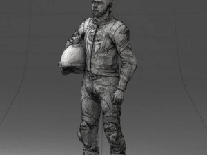 000145 Professional Motorcycle Racer 0709 3dp 3D Print Model