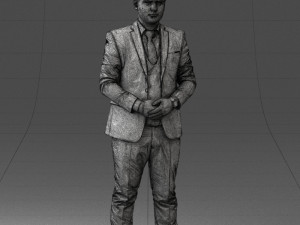 000147 Businessman in Grey Suit 0709 3dp Modelo de impresión 3D