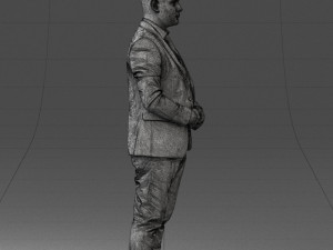 000147 Businessman in Grey Suit 0709 3dp Modelo de impresión 3D
