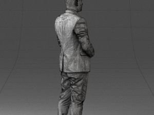 000147 Businessman in Grey Suit 0709 3dp Modelo de impresión 3D