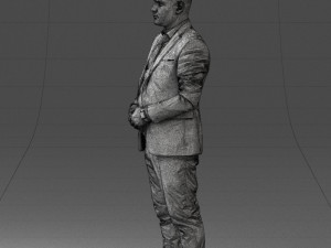 000147 Businessman in Grey Suit 0709 3dp Modelo de impresión 3D