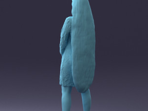 000150 Woman in Elegant White Dress 0714 3dp 3D Print Model