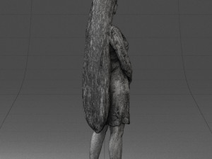 000150 Woman in Elegant White Dress 0714 3dp 3D Print Model