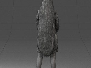 000150 Woman in Elegant White Dress 0714 3dp 3D Print Model