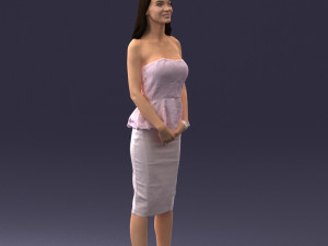 fashion woman posed scanned model 0714-7 3d print ready 3D Print Model