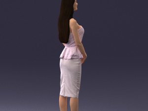 fashion woman posed scanned model 0714-7 3d print ready 3D Print Model