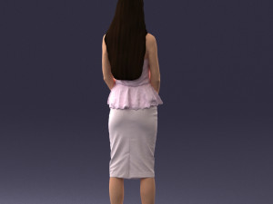 fashion woman posed scanned model 0714-7 3d print ready 3D Print Model