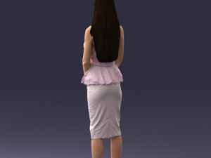 fashion woman posed scanned model 0714-7 3d print ready 3D Print Model