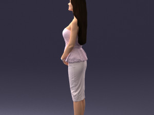 fashion woman posed scanned model 0714-7 3d print ready 3D Print Model