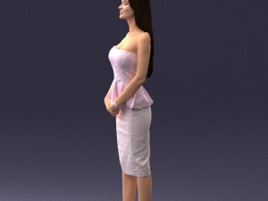 fashion woman posed scanned model 0714-7 3d print ready 3D Print Model