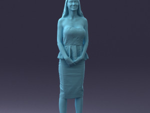 fashion woman posed scanned model 0714-7 3d print ready 3D Print Model