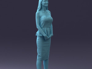 fashion woman posed scanned model 0714-7 3d print ready 3D Print Model