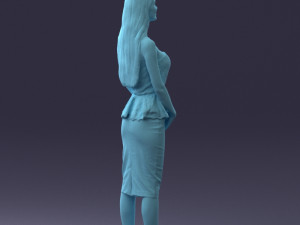 fashion woman posed scanned model 0714-7 3d print ready 3D Print Model