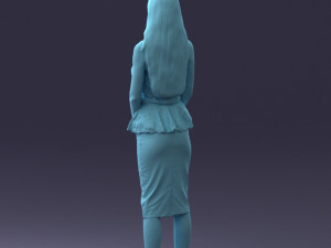 fashion woman posed scanned model 0714-7 3d print ready 3D Print Model