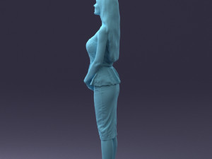 fashion woman posed scanned model 0714-7 3d print ready 3D Print Model
