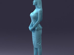 fashion woman posed scanned model 0714-7 3d print ready 3D Print Model