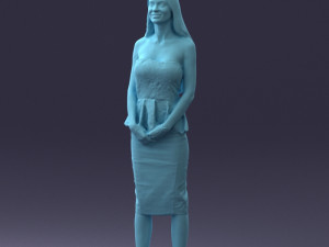 fashion woman posed scanned model 0714-7 3d print ready 3D Print Model