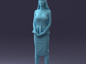 fashion woman posed scanned model 0714-7 3d print ready 3D Print Model