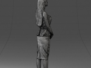 fashion woman posed scanned model 0714-7 3d print ready 3D Print Model