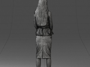 fashion woman posed scanned model 0714-7 3d print ready 3D Print Model