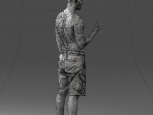 tatoo man 0817 3d print ready 3Dプリントモデル