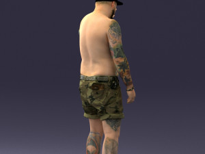 tatoo man 0824 3d print ready Modèles 3D en vedette