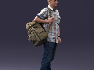man with bag 0824-3 3d print ready 3D Print Model