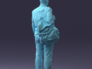 man with bag 0824-3 3d print ready 3D Print Model