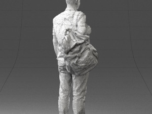 man with bag 0824-3 3d print ready 3D Print Model