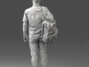 man with bag 0824-3 3d print ready 3D Print Model