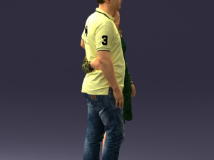 000180 Couple Standing Together 0907 3D Model