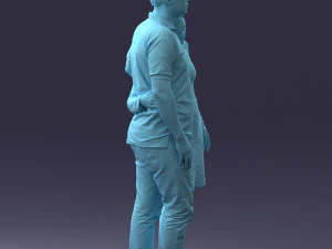 000180 Couple Standing Together 0907 3D Model