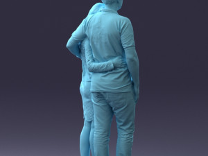 000180 Couple Standing Together 0907 3D Model
