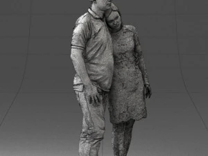 000180 Couple Standing Together 0907 3D Model