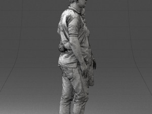000180 Couple Standing Together 0907 3D Model