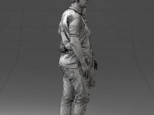 000180 Couple Standing Together 0907 3D Model