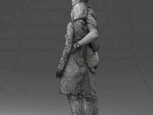 000180 Couple Standing Together 0907 3D Model