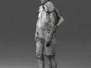 000180 Couple Standing Together 0907 3D Model