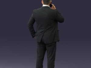 000181 Businessman Talking on Phone 0911 3dp Modelo de impresión 3D