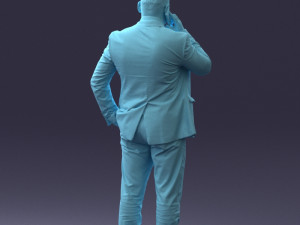 000181 Businessman Talking on Phone 0911 3dp Modelo de impresión 3D