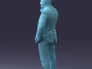 000181 Businessman Talking on Phone 0911 3dp Modelo de impresión 3D